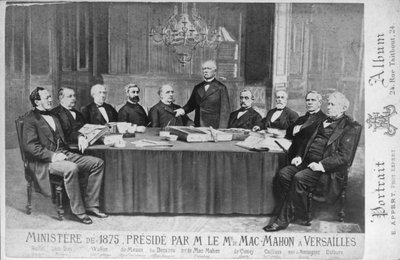 The Ministry of 1875 Presided Over by Marshal Edme Patrice Maurice Mac-Mahon at Versailles by Eugene Appert